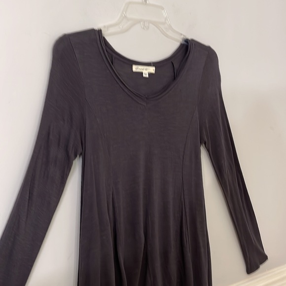 Comme Toi… shirt dress cover-up Dark Gray size Small - Picture 4 of 14